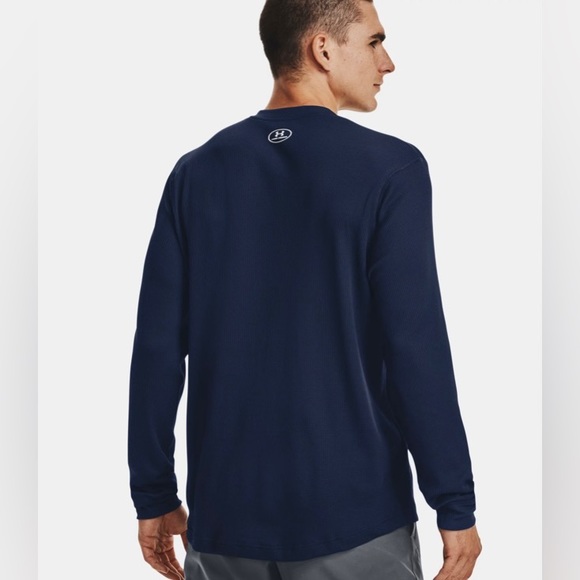 Men's UA Waffle Henley | Size Small | Navy Blue NEW!! - Picture 5 of 15